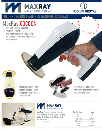 Maxray Cocoon Portable Handheld X-Ray Unit